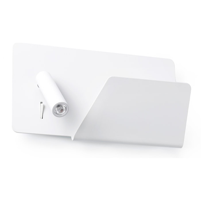 SUAU USB A Aplique blanco con lector derecha