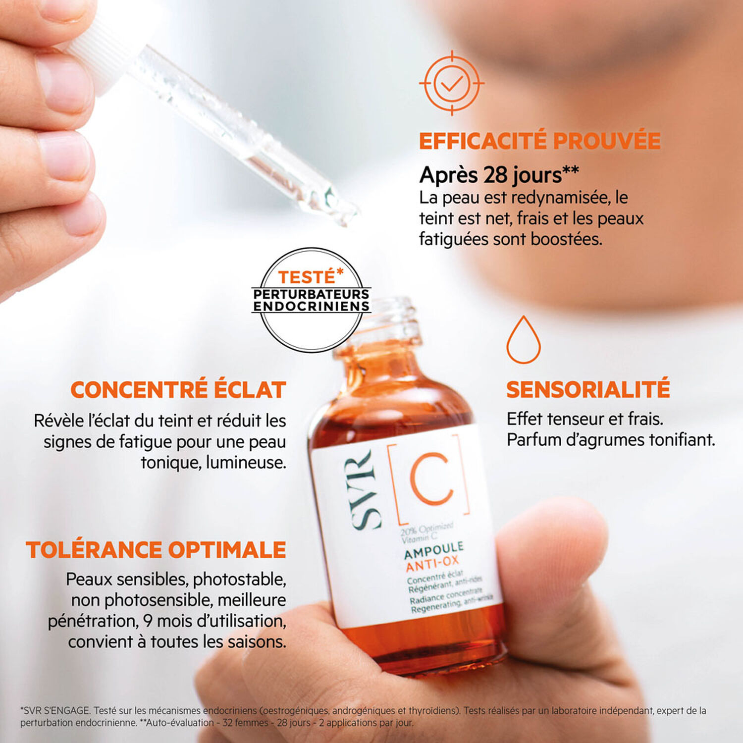 [C] Ampoule Anti-Ox - Concentré Eclat - Régénérant, Anti-Rides 30 ml