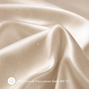 Sacco copripiumino in raso di cotone - beige