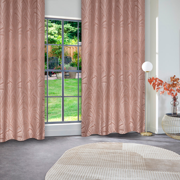 Rideau occultant "Effie" marron tonka 140x260cm