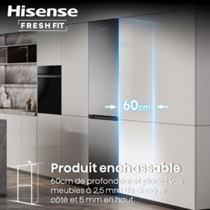 Réfrigérateur combiné HISENSE RB3K330SAIC