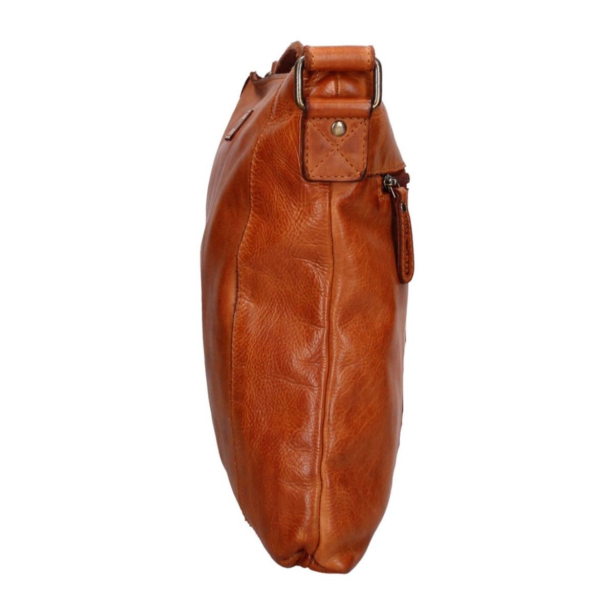 Borsa a tracolla uomo in vera pelle - Modello False - Casual - 30.0 x 30.0 x 6.0 cm