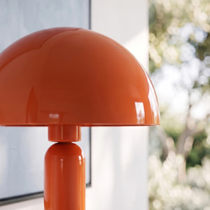 Lampe en bois et métal orange - Romy