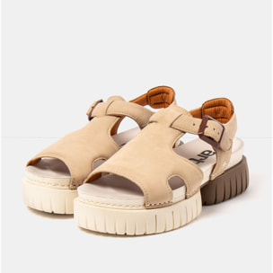 Sandalias 1882 NOBUCK CREAM-CARAMELO/ MADEIRA color Cream-caramelo