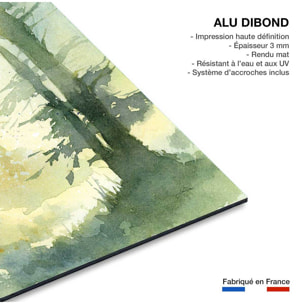 Cadre deco Bosquet ombragé Tableau alu Dibond