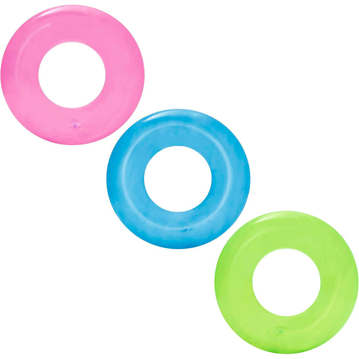Flotador Transparente Bestway Ø 51 cm. Edad : 3-6 Años.