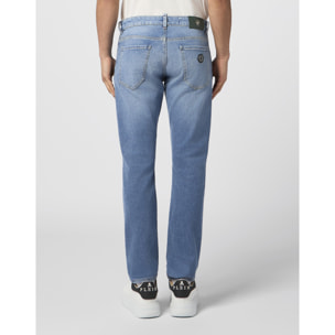 PHILIPP PLEIN Super Straight Cut Jeans Basic Cocco Label