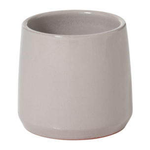 J-Line Cachepot Rond Ceramique Gris Extra Small