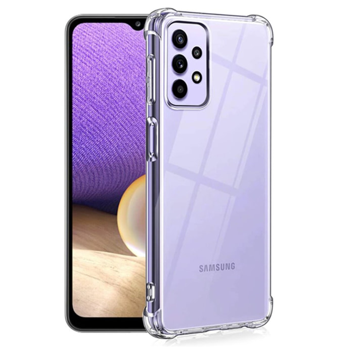 Coque Samsung Galaxy A52 Anti-Chocs avec Bords Renforcés en silicone transparente