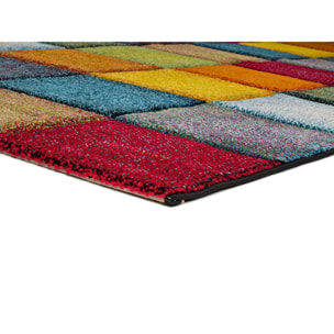 Alfombra geométrica Matrix multicolor, varias medidas disponibles