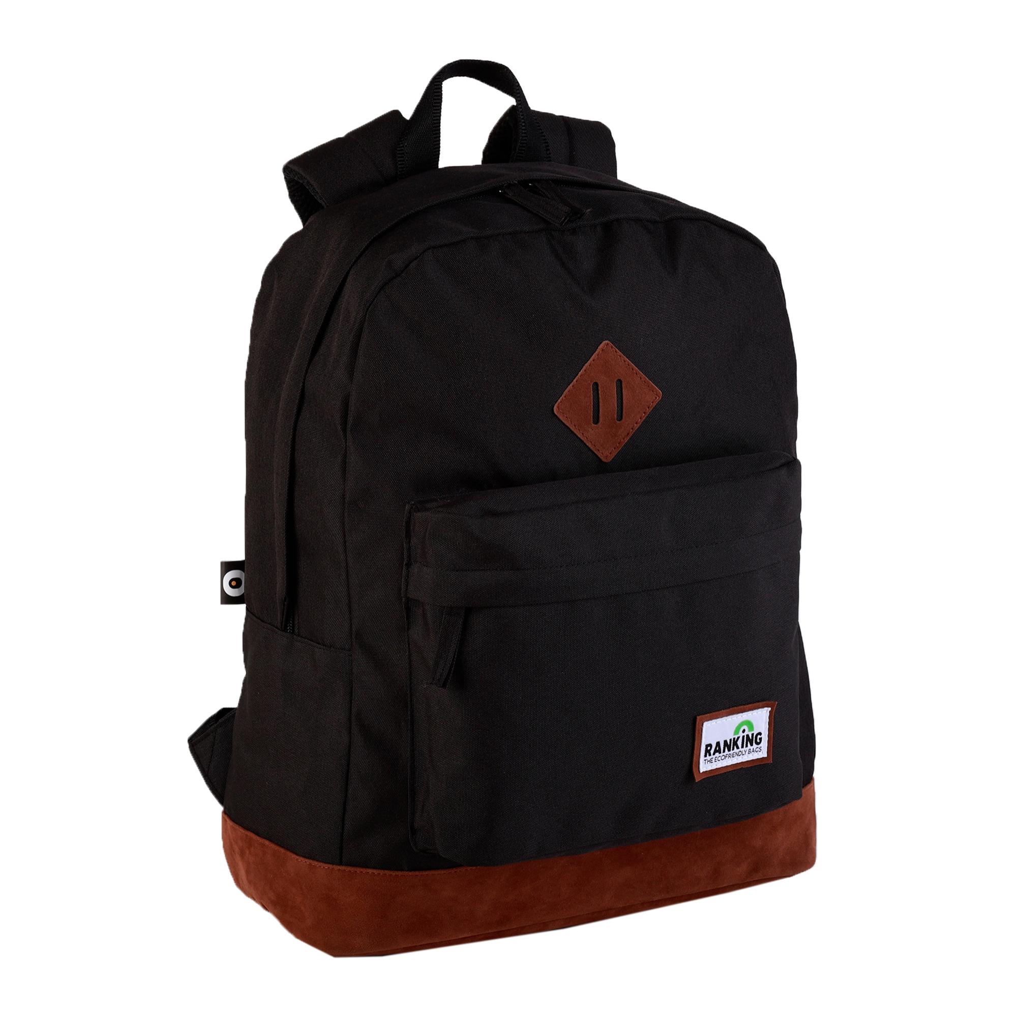 Mochila Americano Ranking Negra. Compartimento portalaptop. Interior totalmente forrado y personalizado.