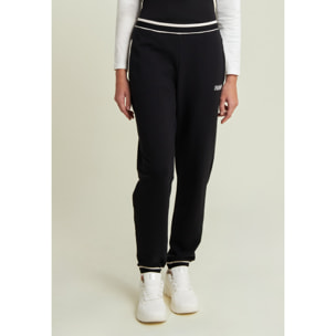 Pantaloni regular in felpa con dettagli a righe