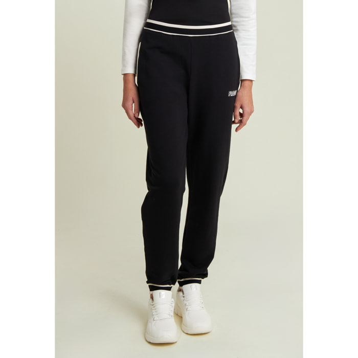 Pantaloni regular in felpa con dettagli a righe