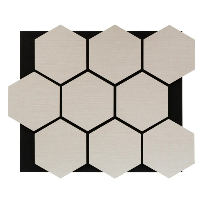 Panneau décoratif mural Clint beige lin 56x69cm