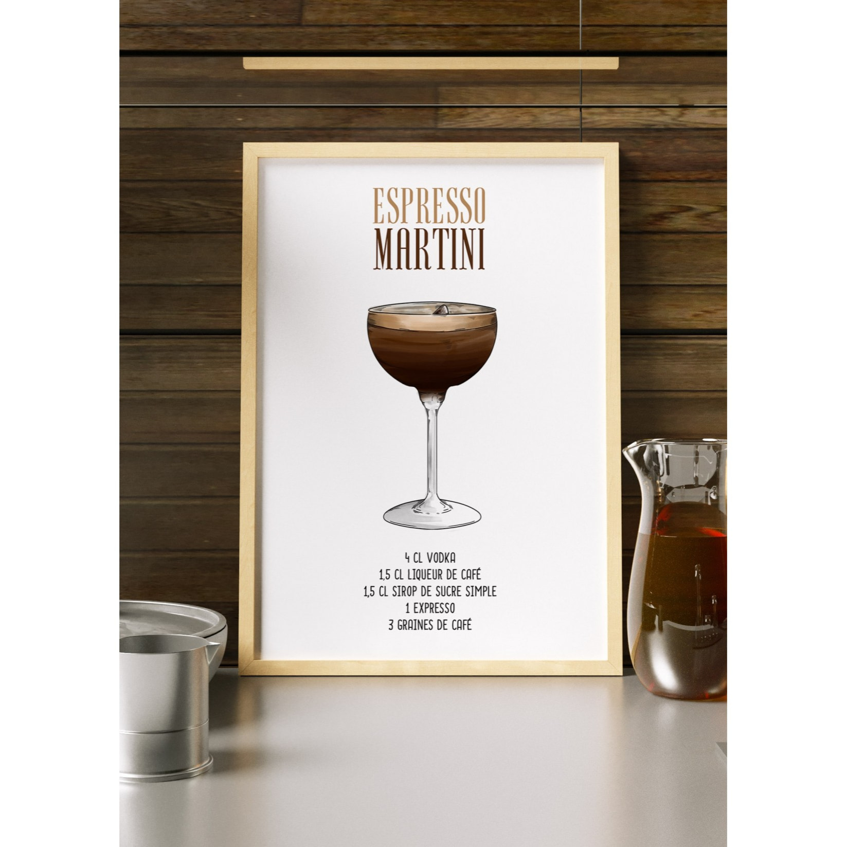 Affiche Cocktail Espresso Martini