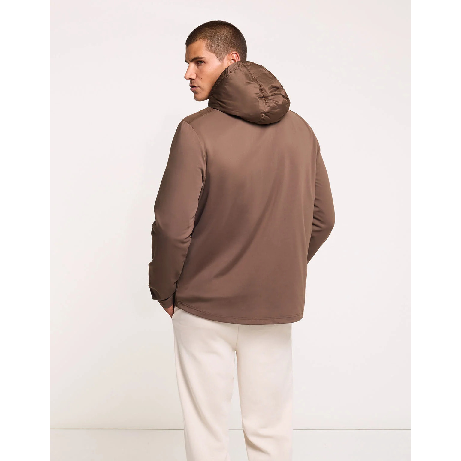 Chaqueta Acolchada con Capucha Marrón - Morris