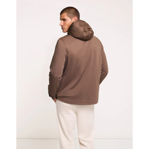 Chaqueta Acolchada con Capucha Marrón - Morris