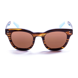 Gafas de sol LENOIR CROISETTE - Marrón / Marrón con patillas azules y blancos