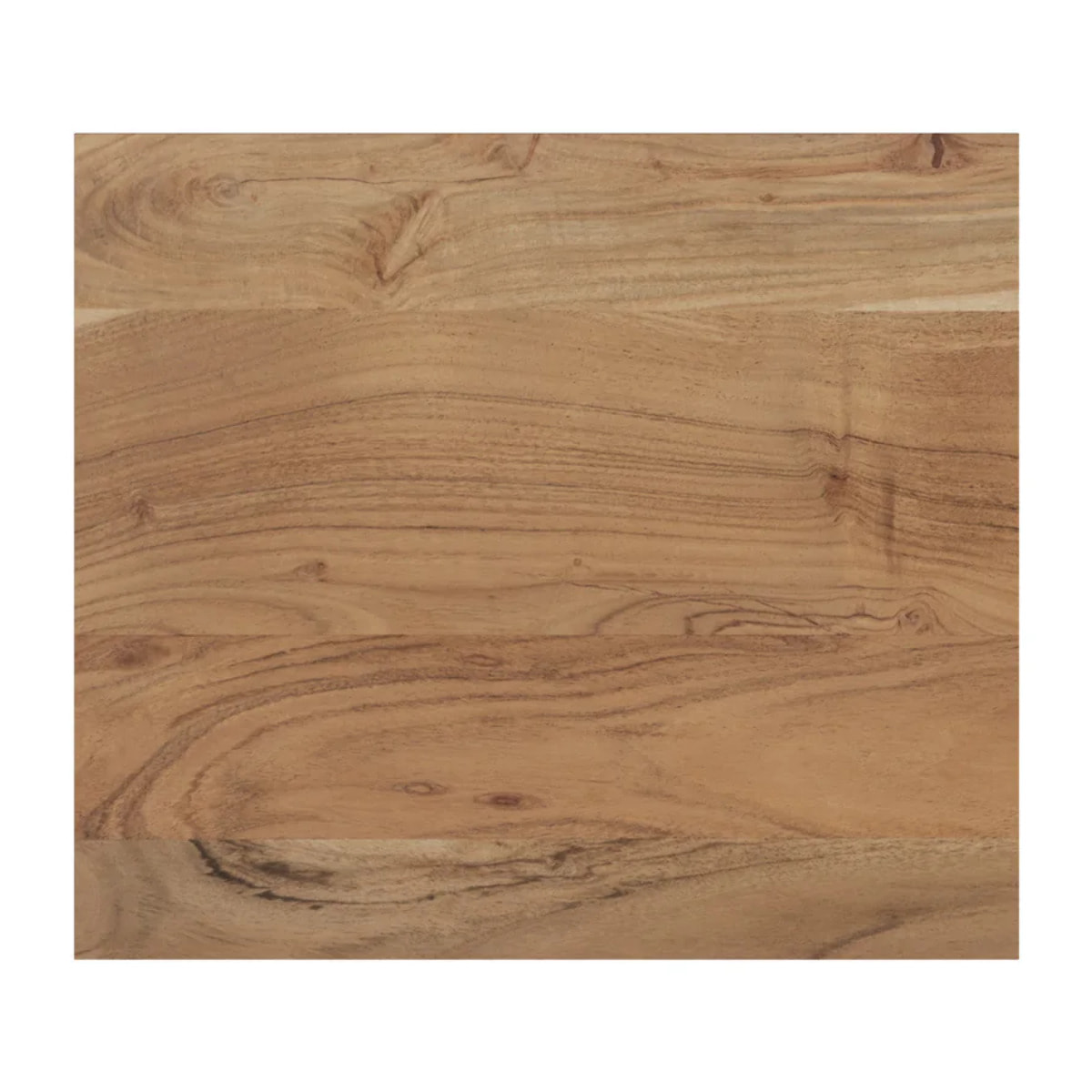 Table de chevet en bois d'acacia et métal, 1 tiroir et 1 étagère - Alabama