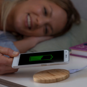 Caricabatterie Senza Fili in Bambù Wirber InnovaGoods