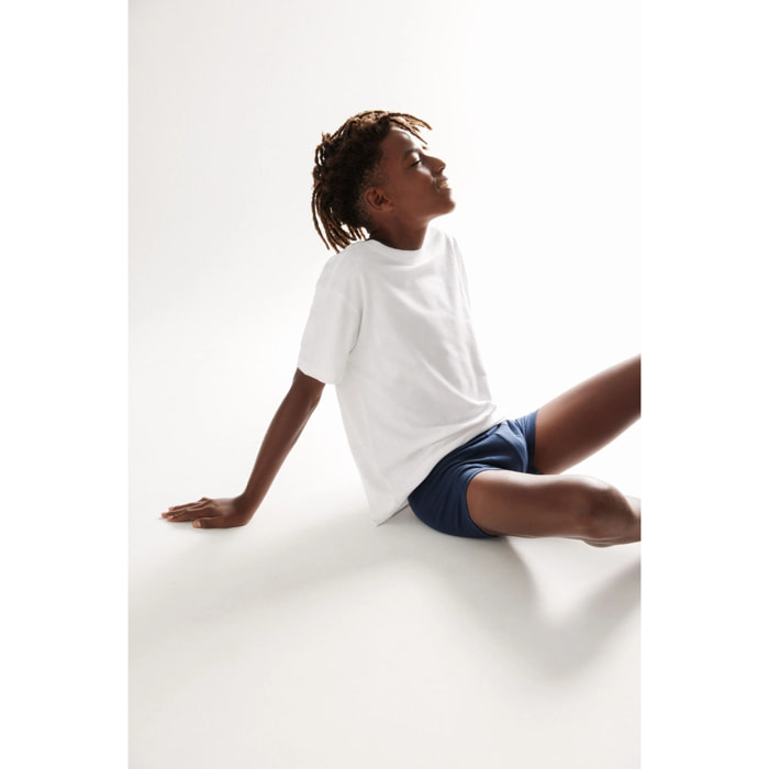 Confezione da 2 boxer in cotone per ragazzi nei colori blu navy e grigio