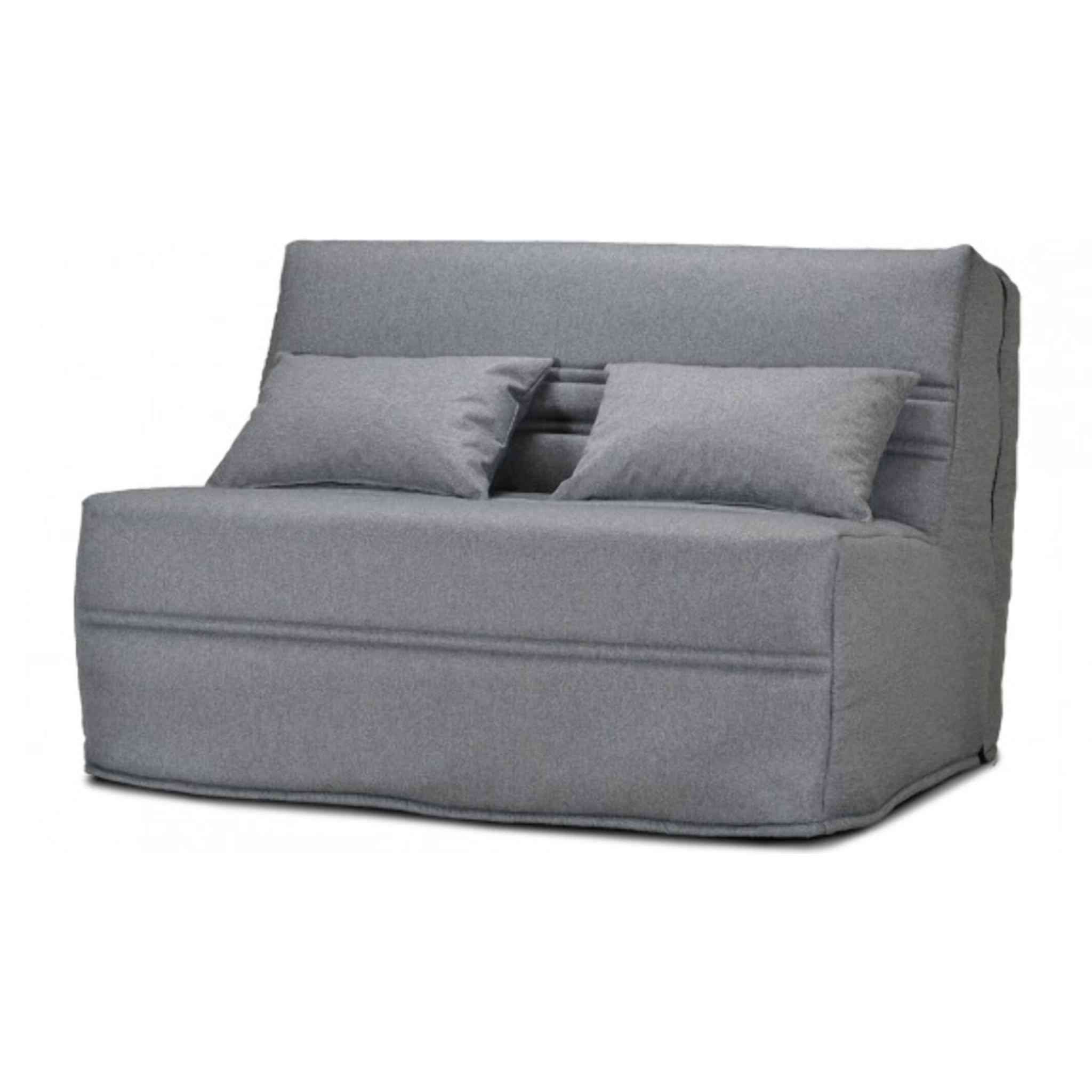 BZ banquette lit 140x200 cm avec housse et coussins - CACAO