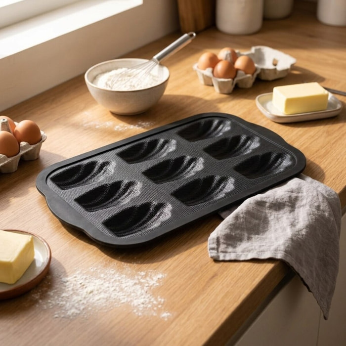 Moule 9 madeleines 28 x 18 cm Zenker Silicone fibre de verre