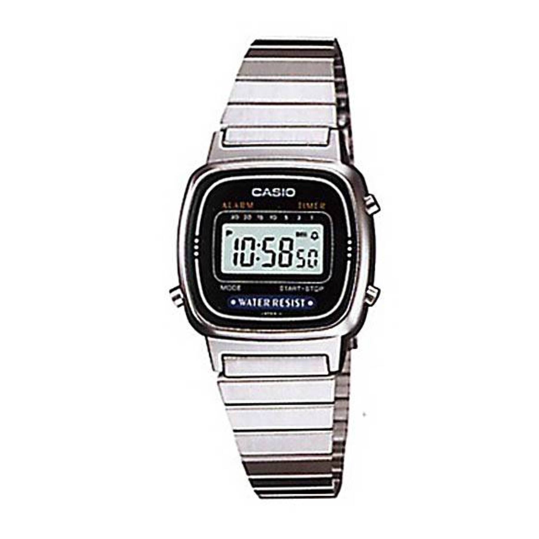 Reloj Casio LA670WA-1DF Mujer Digital Cuarzo con Correa de Acero