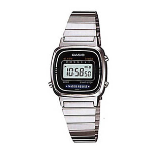 Reloj Casio LA670WA-1DF Mujer Digital Cuarzo con Correa de Acero