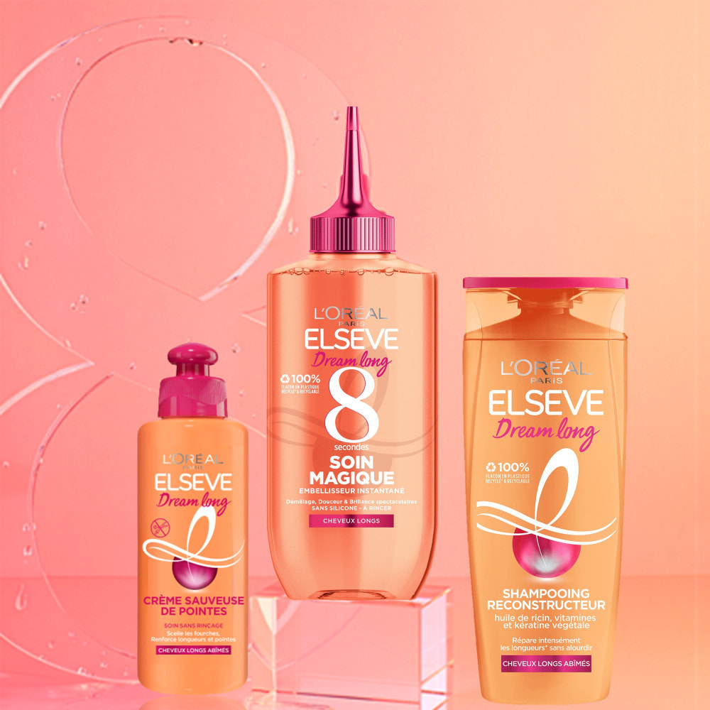 Lot de 12 - L'Oréal Paris Elseve Dream Long Shampooing Reconstructeur 300ml