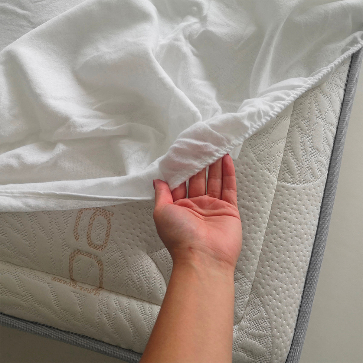 Protège Matelas Songe, Coton Gratté, 200 gr m², Bonnet 30 cm, Blanc, Respirant, Confort Doux, Fabrication Française, Lavable