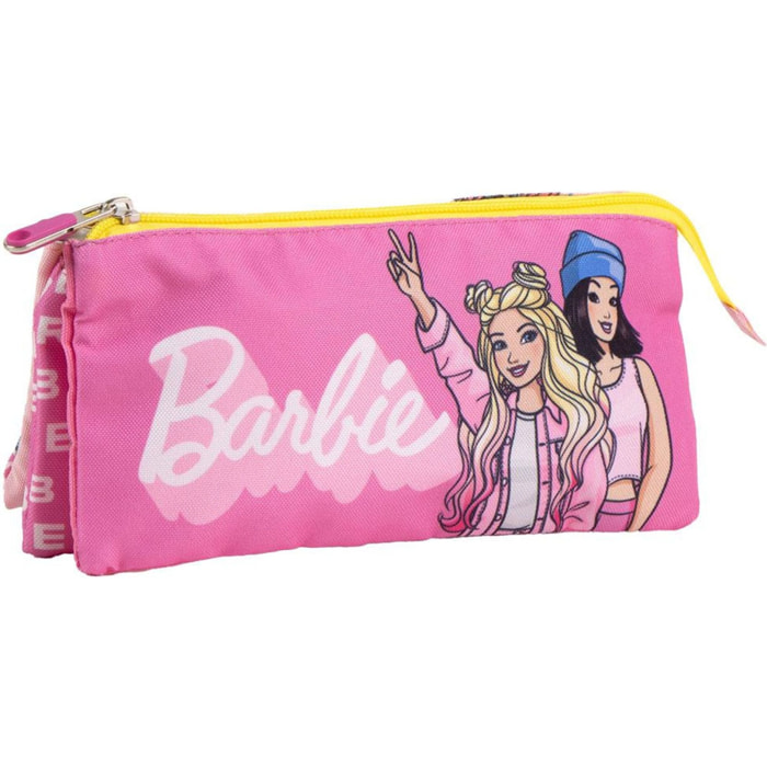 Estuche Portatodo 3 Compartimentos Barbie