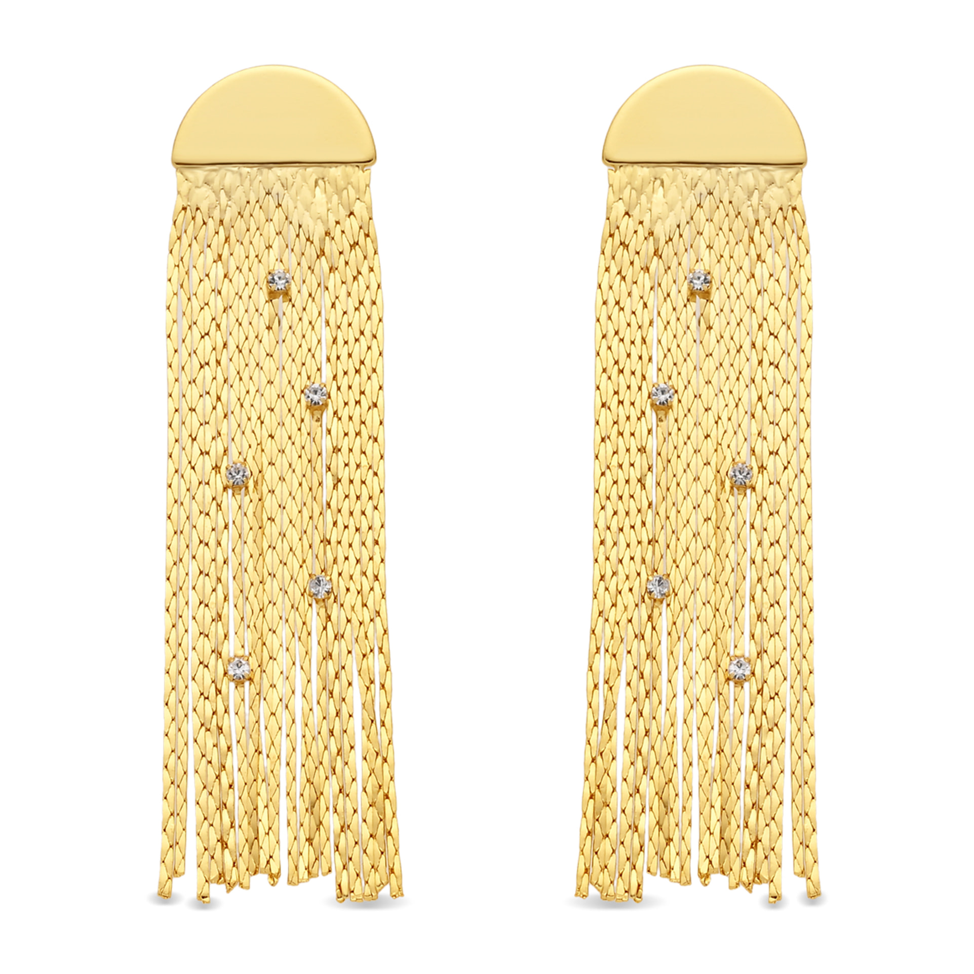 Pendientes acabado en oro amarillo de 18k