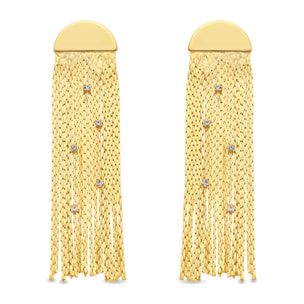 Pendientes acabado en oro amarillo de 18k