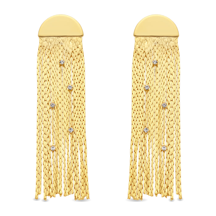 Pendientes acabado en oro amarillo de 18k