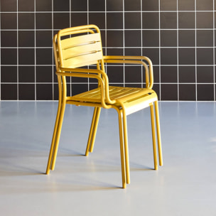 Fauteuil de jardin acier (lot de 2) AMÉLIA