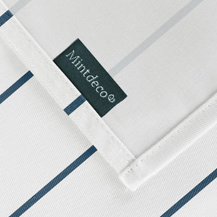 Nappe imprimée anti-tâches MAUI BLEU