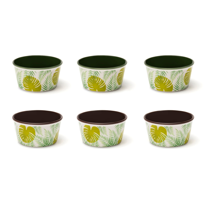 Set 6 Ciotole 8,7 cm Excelsa – Foliage, New Bone China Multicolore