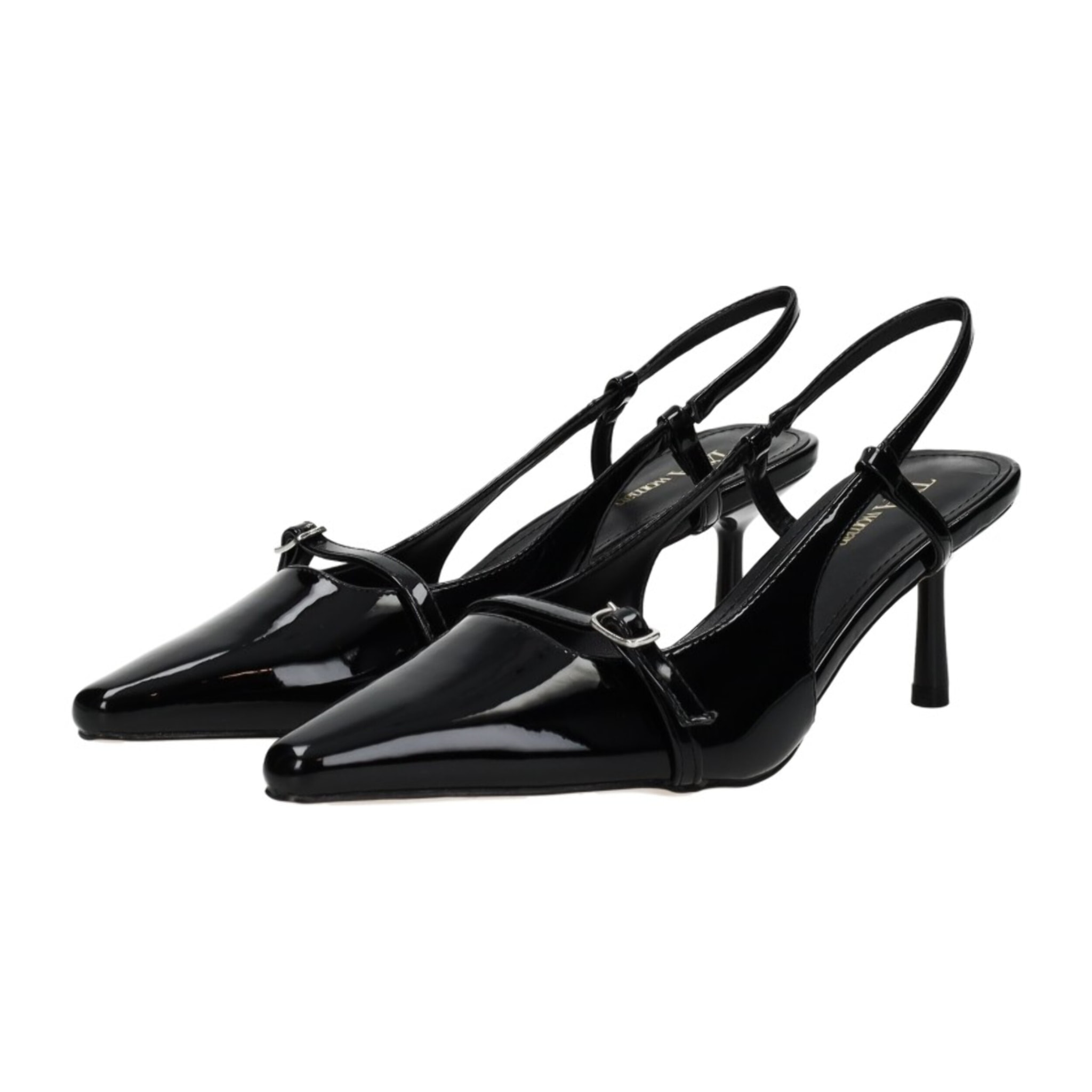 Décolleté sling back Donna Tata Italia Nero