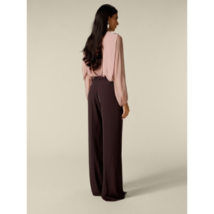 Oltre - Pantaloni palazzo - Marrone