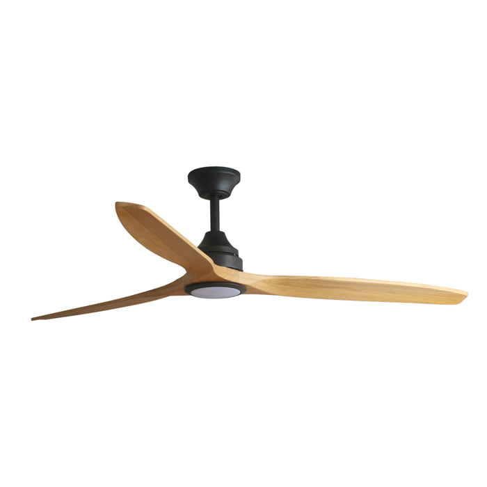ALO L Ventilatore a soffitto nero/legnoCCT