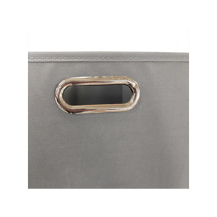 Panier à linge pliable en tissu gris - PAT