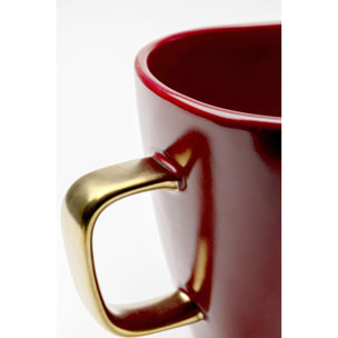 Mugs Vibrations rouges set de 4 Kare Design