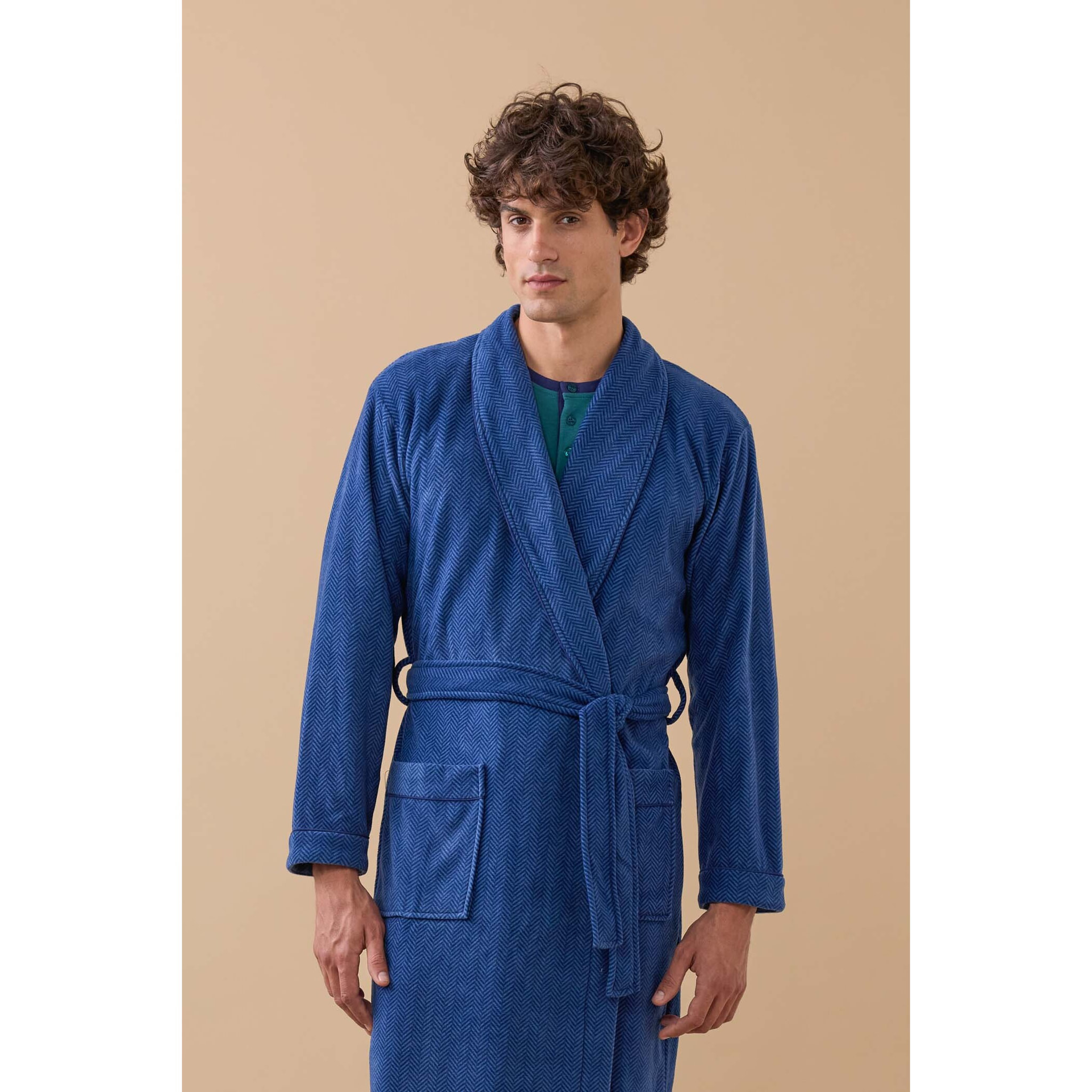 Vestaglia uomo simone in pile Noidinotte