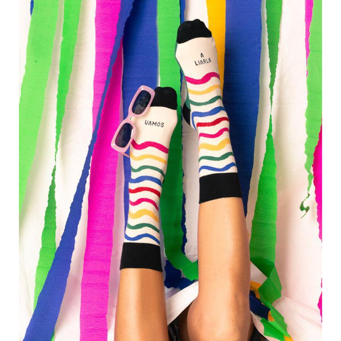Calcetines "Vamos a liarla"