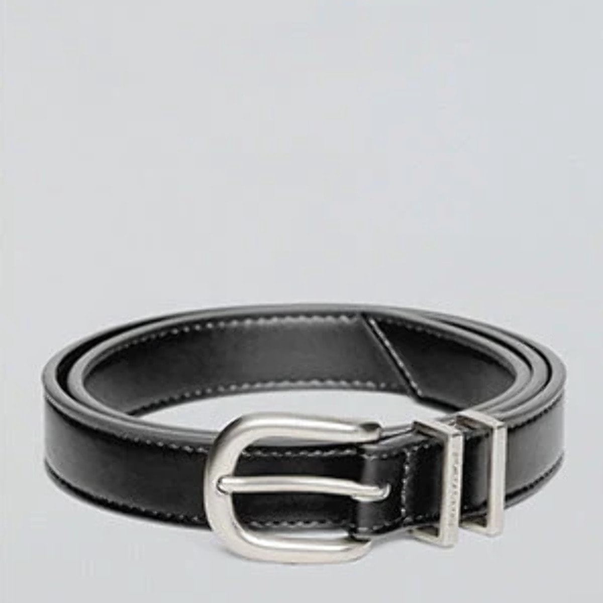 Cinturón Blossom negro con grabado Polo Club