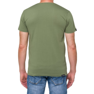 T-shirt in cotone 180 gr Hot Buttered Mistral verde militare