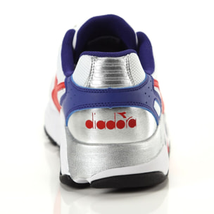 Sneakers Diadora Mythos White Fiery Red Spectrum Blue Bianco