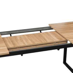 Table extensible 6/8 personnes effet chêne naturel "Aliaj"