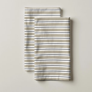 Lot de 2 torchons de cuisine 100% coton Joel